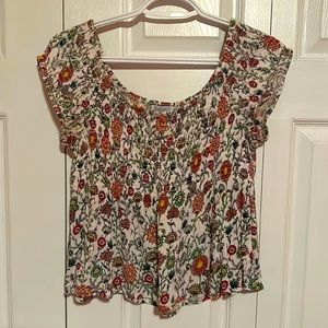Floral Boho Crop Top
